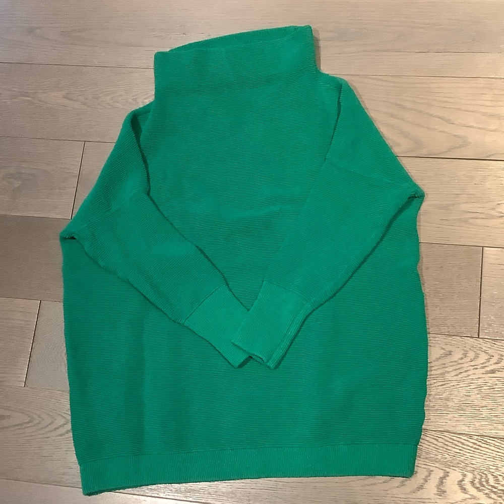 Free People Green Turtleneck Sweater